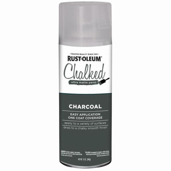Rust-Oleum Charcoal Chalked, Matte, 12 oz 302590